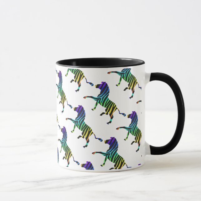 Caneca Zebra Black e Rainbow Silhouette (Direita)