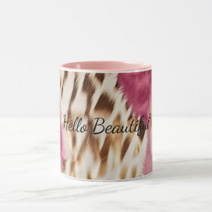 Caneca Zebra Dourada Rosa na moda