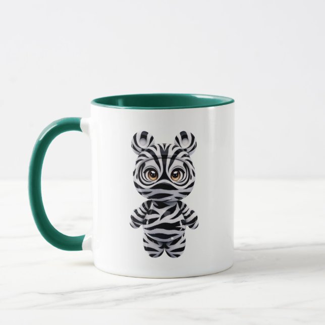 Caneca Zebra Glossy Personagem Kawaii (Esquerda)