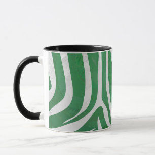 Caneca Zebra Green e White Impressão