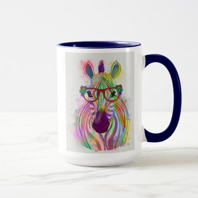 Caneca Zebra Rainbow Splash (Direita)