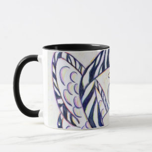 Caneca Zebra Strike Sensibilização Fita Anjo Café Mang