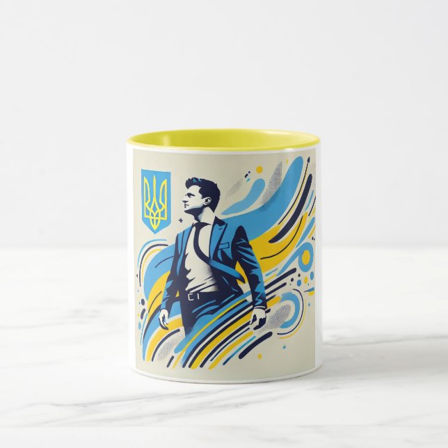 Caneca Zelenskyy Rebuilding Ucrânia (Centro)