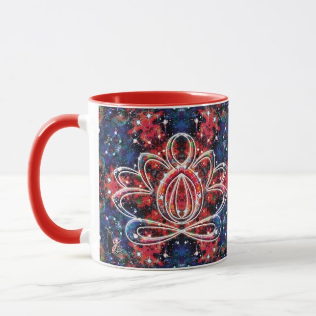 Caneca Zen Lotus, cintilação (Esquerda)