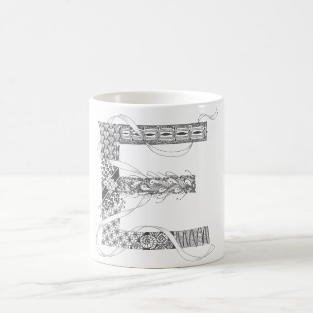 Caneca - Zenletter "E " (Centro)
