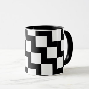 Caneca ZigZag branco preto
