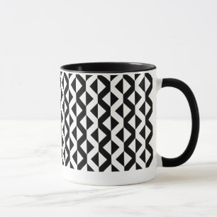 Caneca ZigZags Alternativos - Preto e Branco