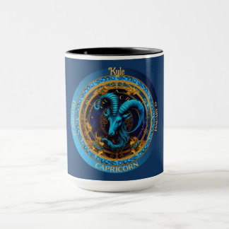 Caneca Zodiac Capricórnio com Nome Café