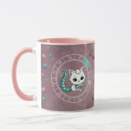 Caneca Zodiac Scorpio Cute Cat Planet Astrologia