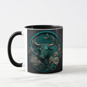 Caneca Zodiac Taurus Metal Art