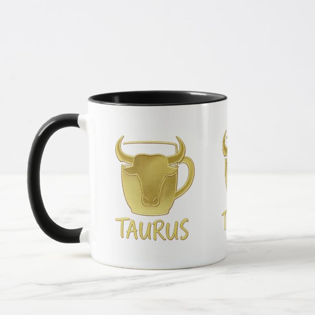 Caneca Zodiacal Luxo Touro (Esquerda)