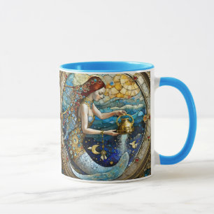 Caneca Zodíaco - Aquário A Sereia Da Água