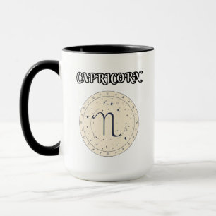 Caneca zodíaco de capricórnio