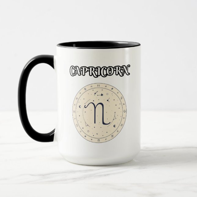 Caneca zodíaco de capricórnio (Esquerda)