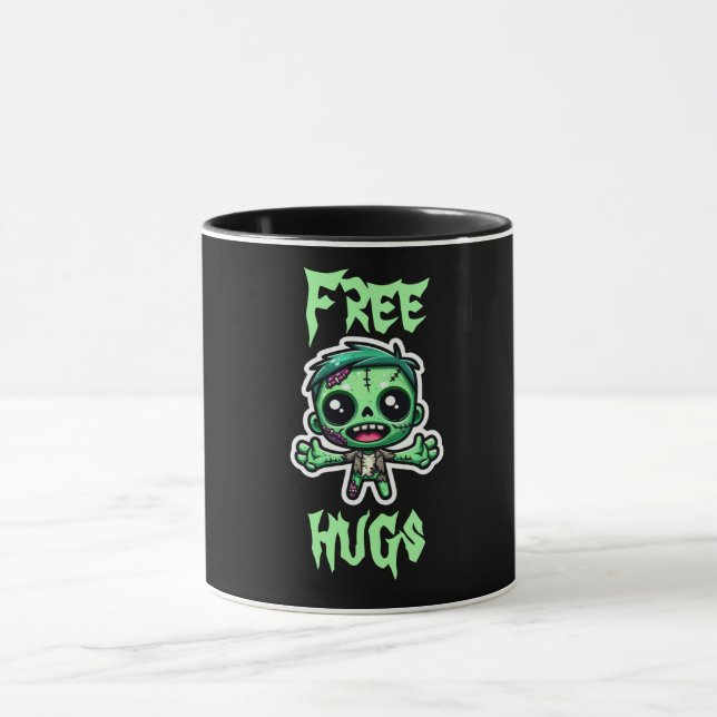 Caneca Zombie engraçado (Centro)
