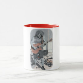 Caneca Zombie Guitar Musical Fantasy Art Coffee Mug