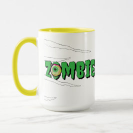 Caneca Zombie Halloween, Zombie, Engraçado e Divertido