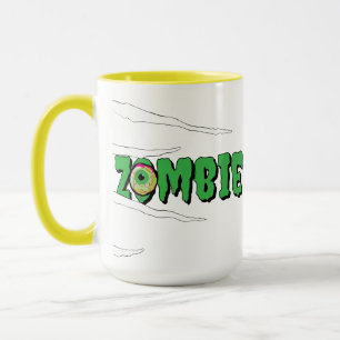 Caneca Zombie Halloween, Zombie, Engraçado e Divertido