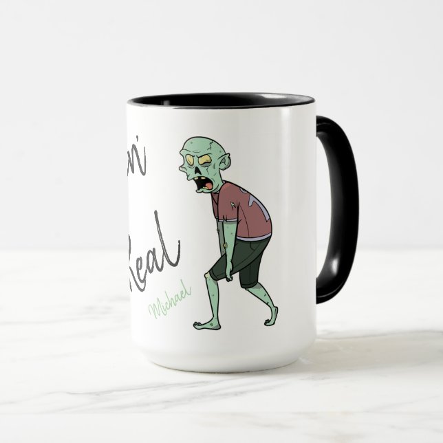 Caneca Zombie personalizada, a assustá-la (Frente Esquerda)