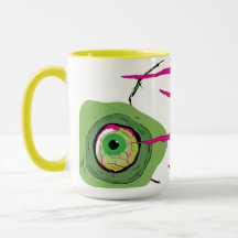 Zombie Simples Funky Ghoulish Zombie Arranhou Pop