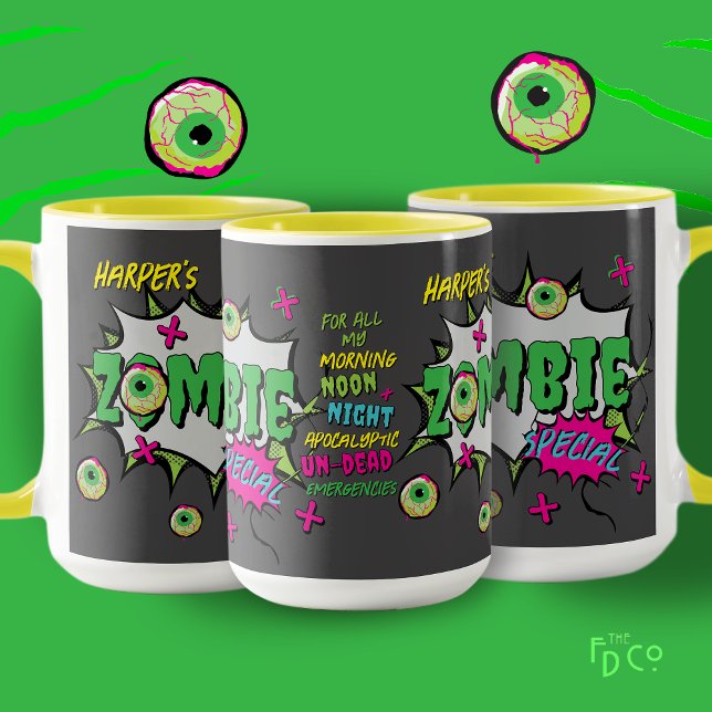 Caneca Zombie Special Ghoulishly Fun Personalized  (Criador carregado)