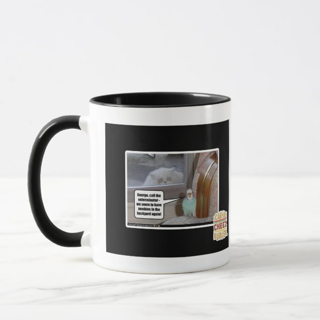 Caneca Zombis no quintal (Esquerda)