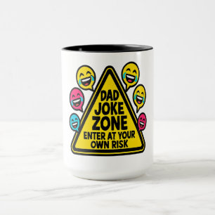 Caneca Zona de Piada do pai - Informe-se com seu próprio 