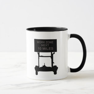 Caneca Zona De Trabalho Próxima Mug De 10 Milhas