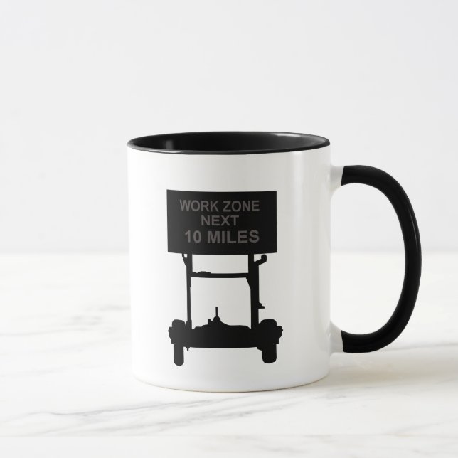 Caneca Zona De Trabalho Próxima Mug De 10 Milhas (Direita)