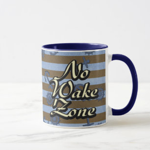 Caneca Zona Sem Esteira Âncoras e Rodas de Navio Náutico