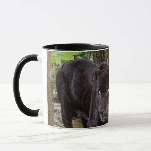 Caneca Zoológico da Cidade de Belize. Pantera negra (Esquerda)