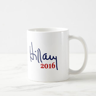 Canecas 2016 da assinatura de Hillary