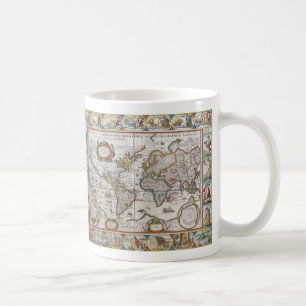 Canecas antigas do mapa do mundo - escolha o
