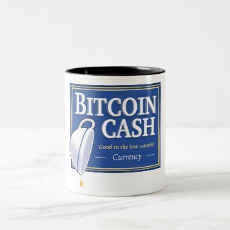 Canecas ao último Satoshi do dinheiro de Bitcoin