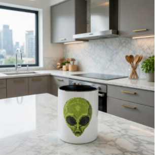 Canecas Cabeça de Alien Verde