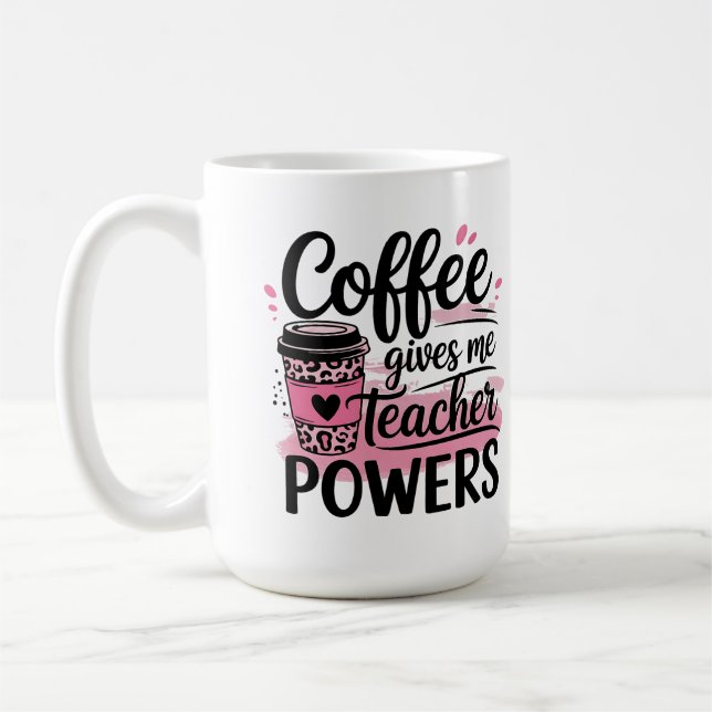 canecas - café me dá poder de professor (Esquerda)