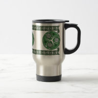 Canecas celtas espirais de Triskel do irlandês