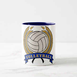Canecas clássicas de design de voleibol