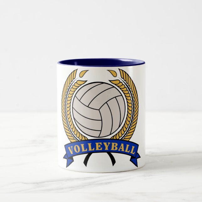 Canecas clássicas de design de voleibol (Centro)