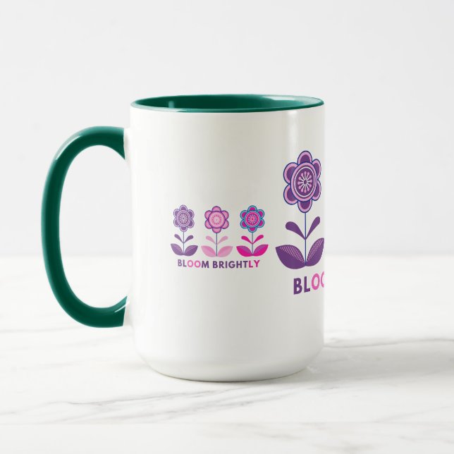 Canecas com Desenho Florido e Bonito (Esquerda)