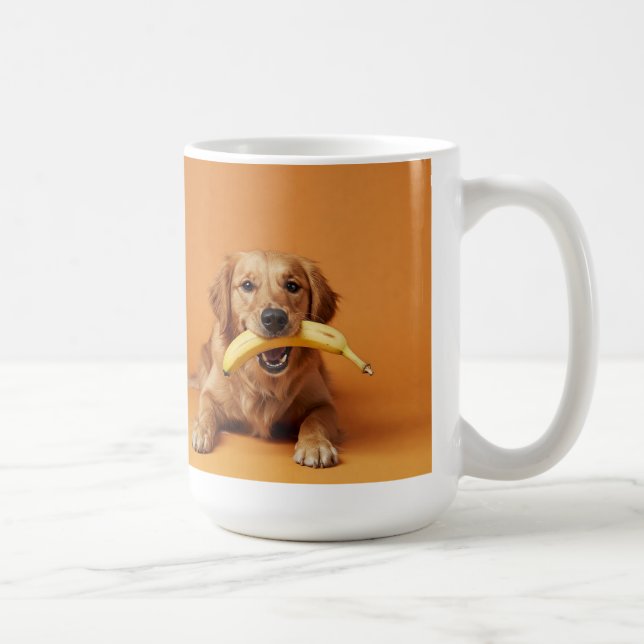 canecas com foto banana-cachorro (Direita)
