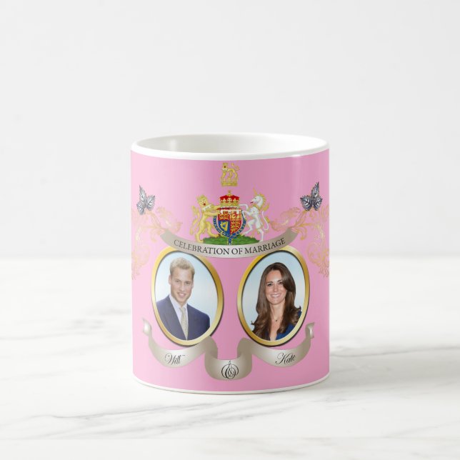 Canecas Comemorativas do Casamento de Will+Kate (Centro)
