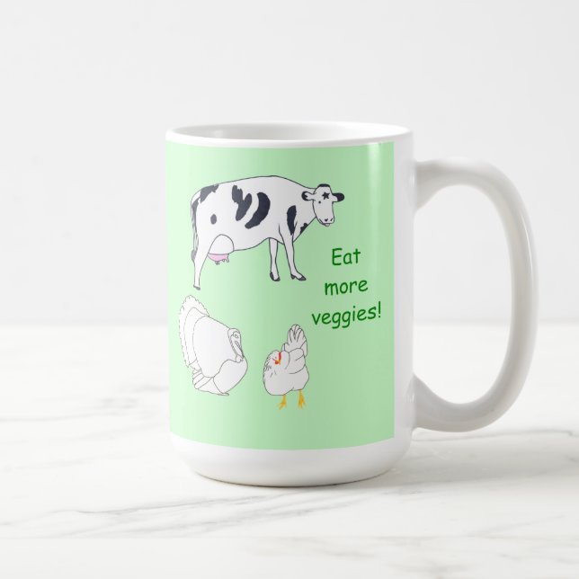 Canecas Cow Turkey Chicken Coma mais Legumes (Direita)