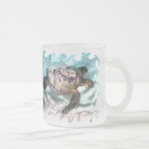 Canecas da tartaruga da natação