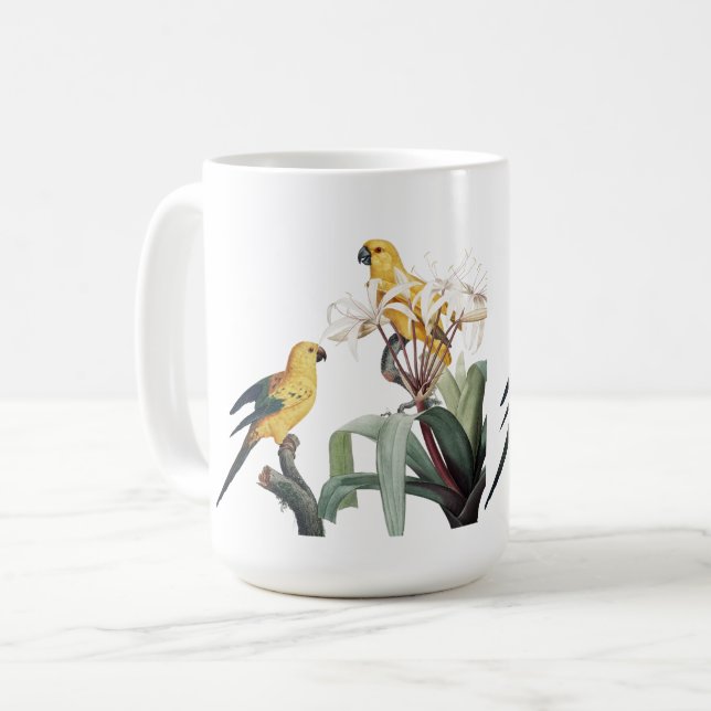 Canecas de Amor de Pássaros (Frente Esquerda)