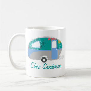 Canecas de Arte Personalizadas de Caravana Retro