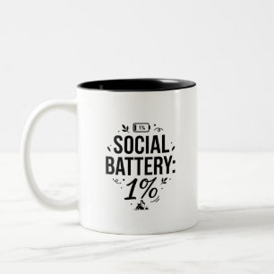 Canecas de Bateria Social com Design de Contraste 