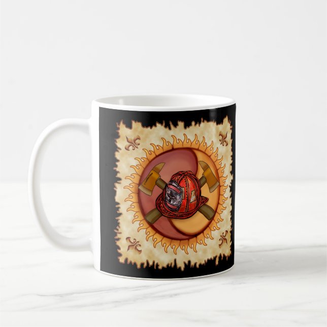 Canecas de bombeiro Yin Yang (Esquerda)