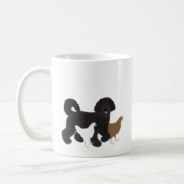 Canecas de Cachorros, Gato e Galinha (Esquerda)