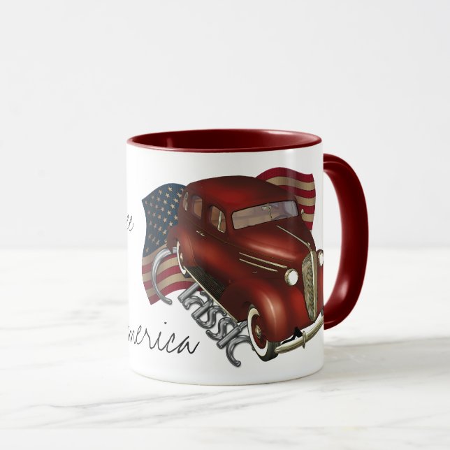 Canecas de café clássicas americanas do carro (Frente Esquerda)